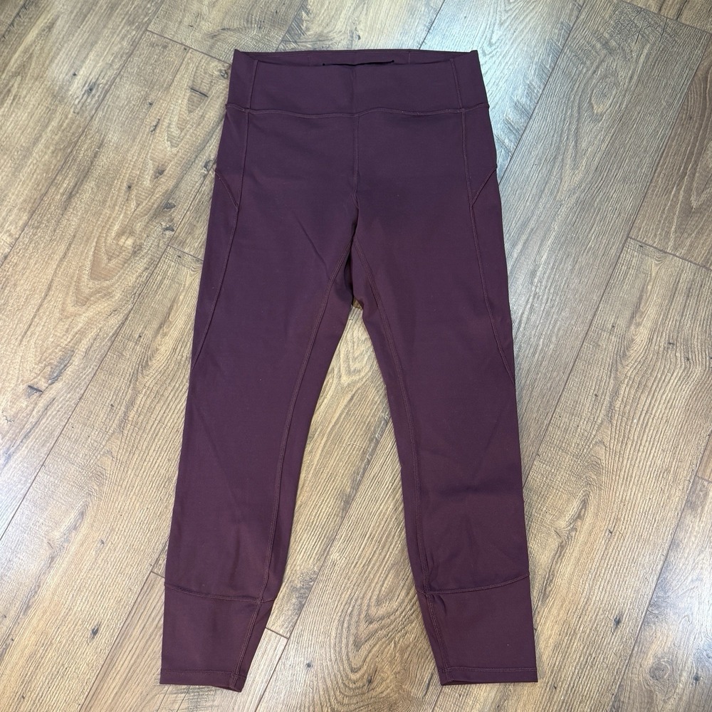 Lululemon In Movement 7/8 Tight Everlux 25" Garnet Size 10 W5ANXS Leggings